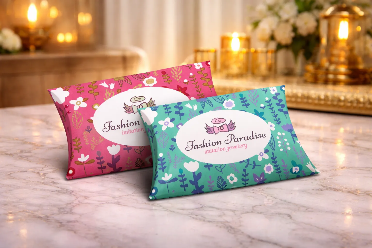Custom Printed Pillow Boxes