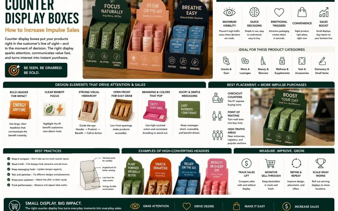 Counter Display Boxes – How to Increase Impulse Sales