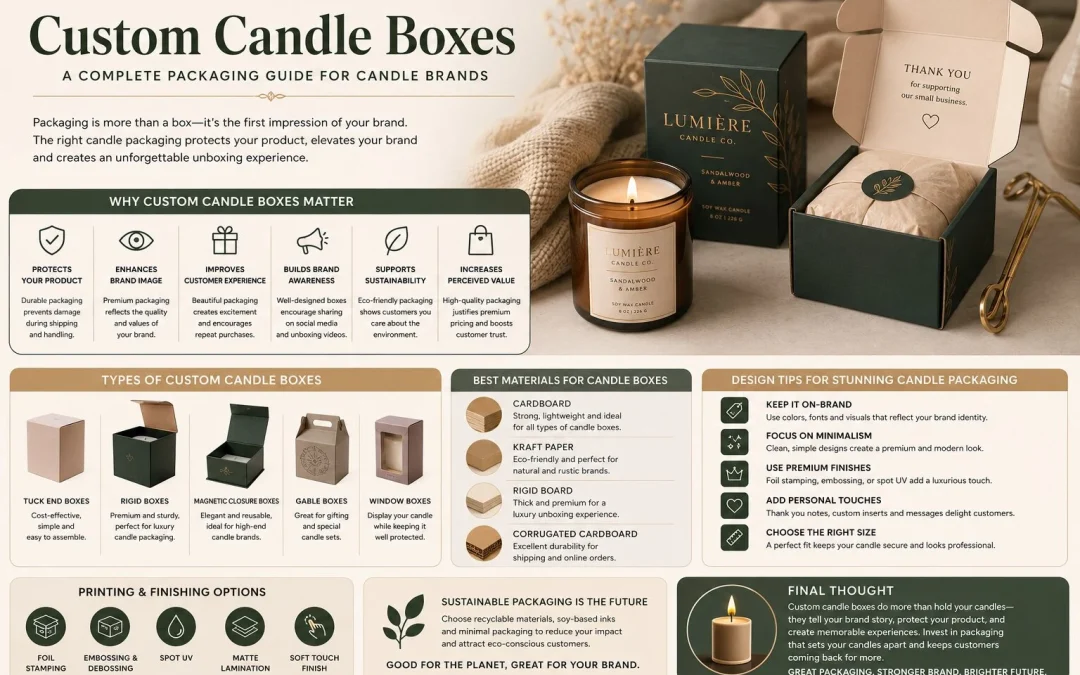 Custom Candle Boxes – A Complete Packaging Guide for Candle Brands