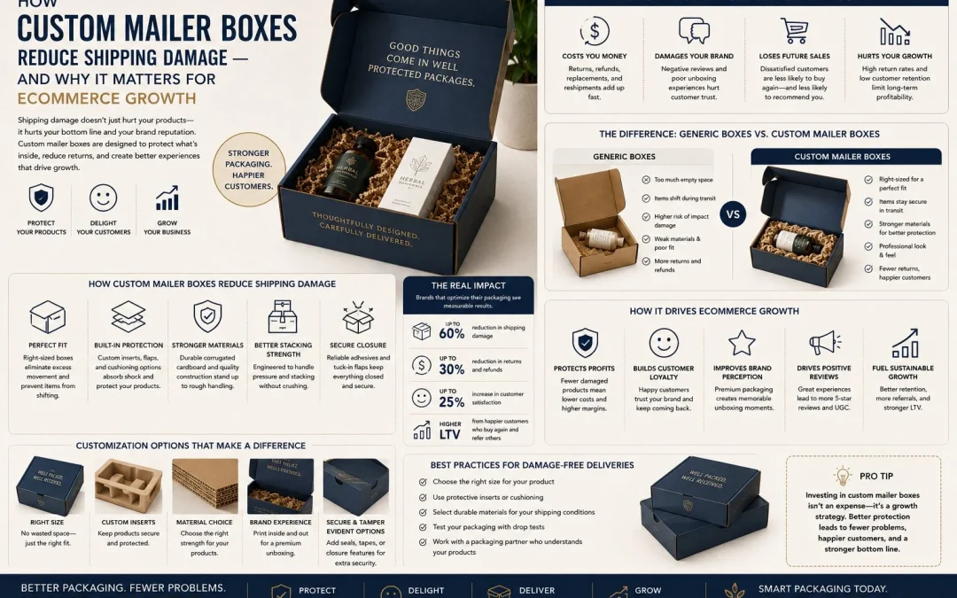 How Custom Mailer Boxes Reduce Shipping Damage And Why It Matters for Ecommerce Growth