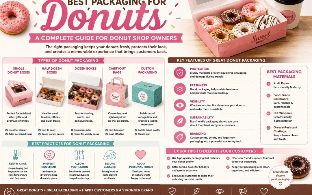Best Packaging for Donuts – A Complete Guide for Donut Shop Owners