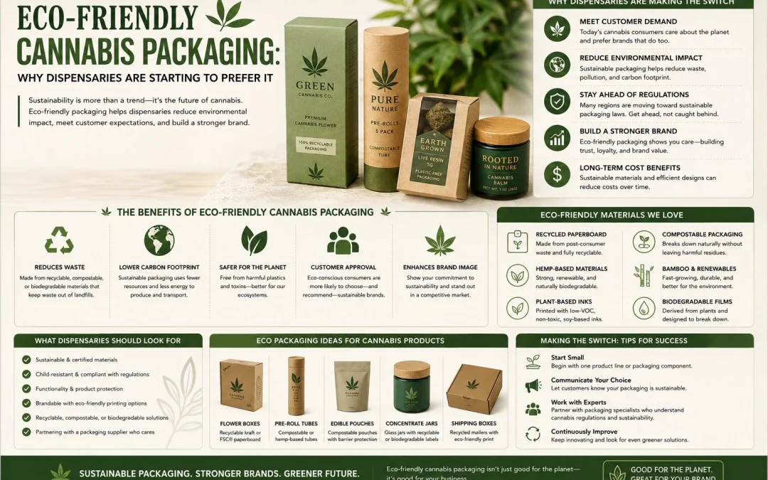 Eco-Friendly Cannabis Packaging: Why Dispensaries Are Starting to Prefer It