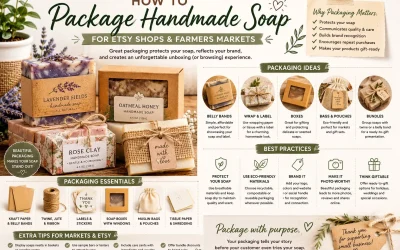 How to Package Handmade Soap for Etsy Shops and Farmers Markets