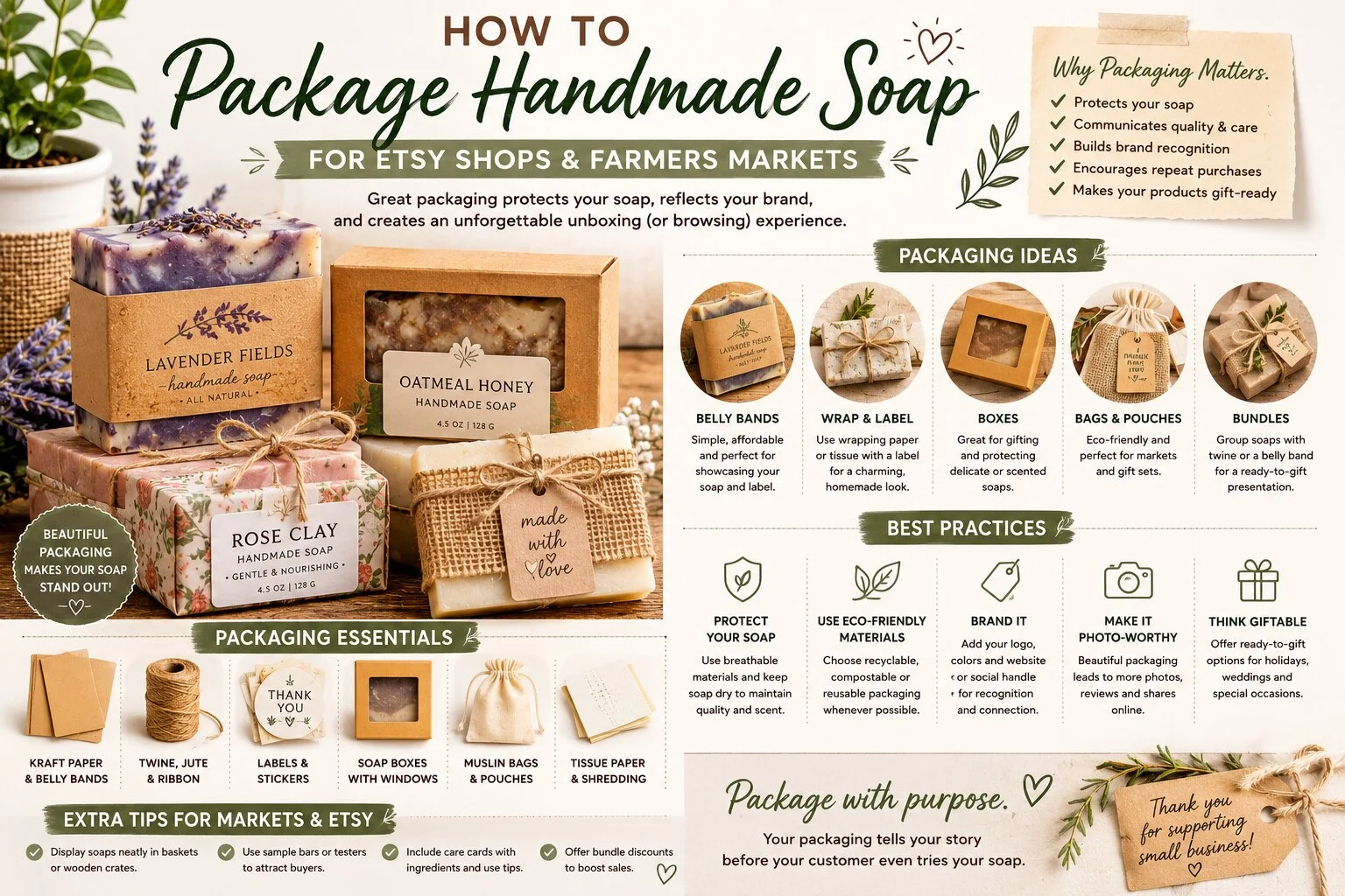 Handmade soap packaging guide Handmade soap packaging guide