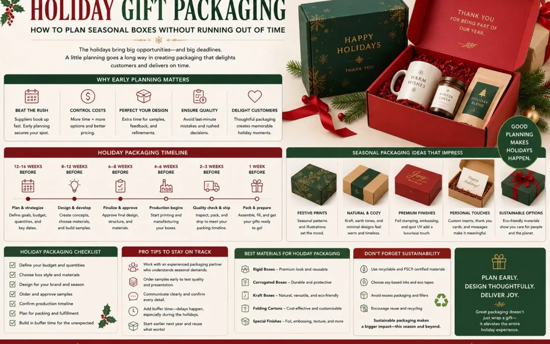 Holiday Gift Packaging – How to Plan Seasonal Boxes Without Running Out of Time