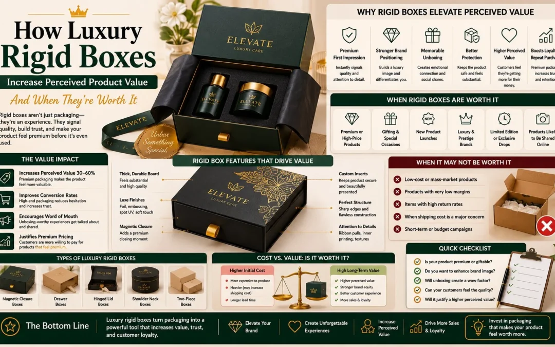 How Luxury Rigid Boxes Increase Perceived Product Value – And When They’re Worth It