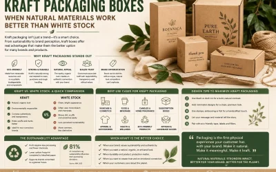 Kraft Packaging Boxes – When Natural Materials Work Better Than White Stock