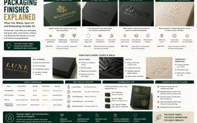 Packaging Finishes Explained – What Foil, Matte, Spot UV, and Embossing Actually Do