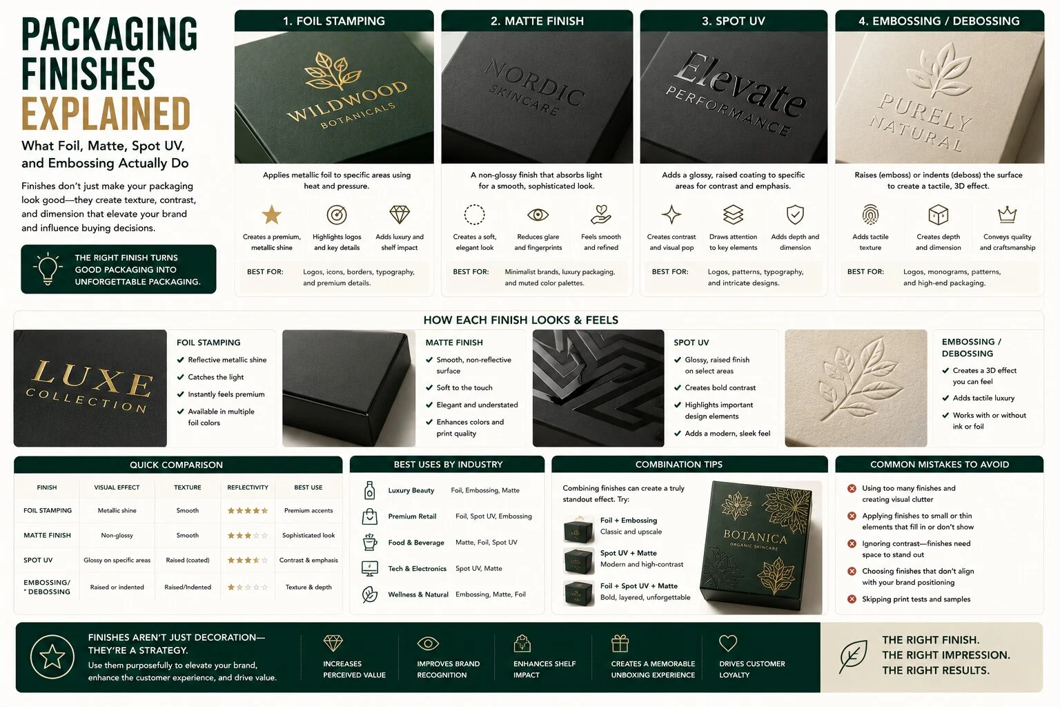 Packaging Finishes Explained