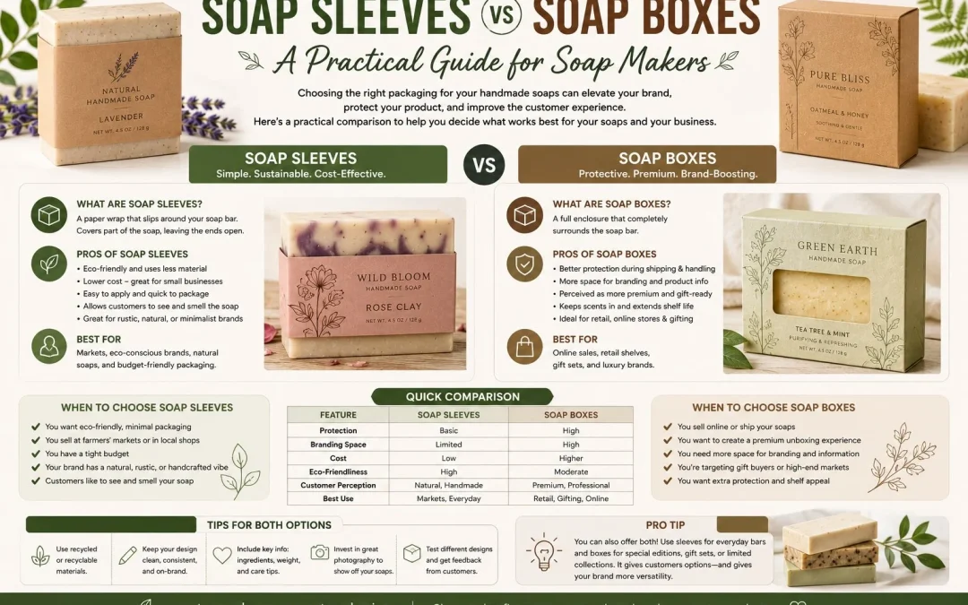 Soap Sleeves vs Soap Boxes – A Practical Guide for Soap Makers