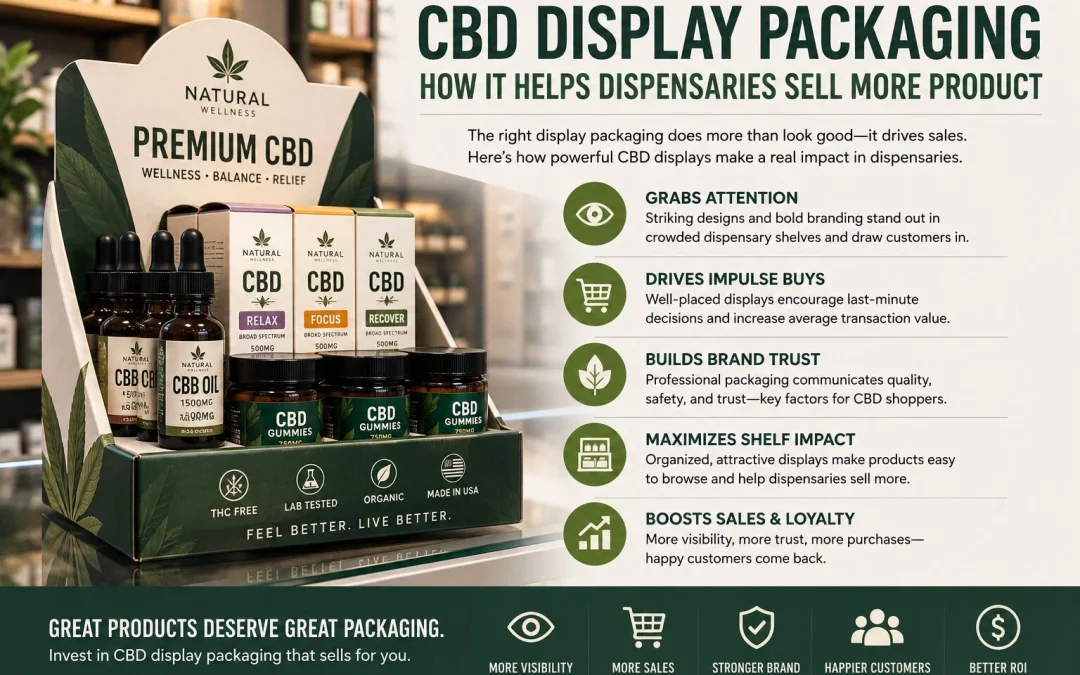 CBD Display Packaging – How It Helps Dispensaries Sell More Product